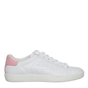 Tênis Gucci Ace Branco e Rosa