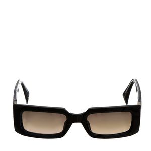 Óculos Retangular Acetato Preto