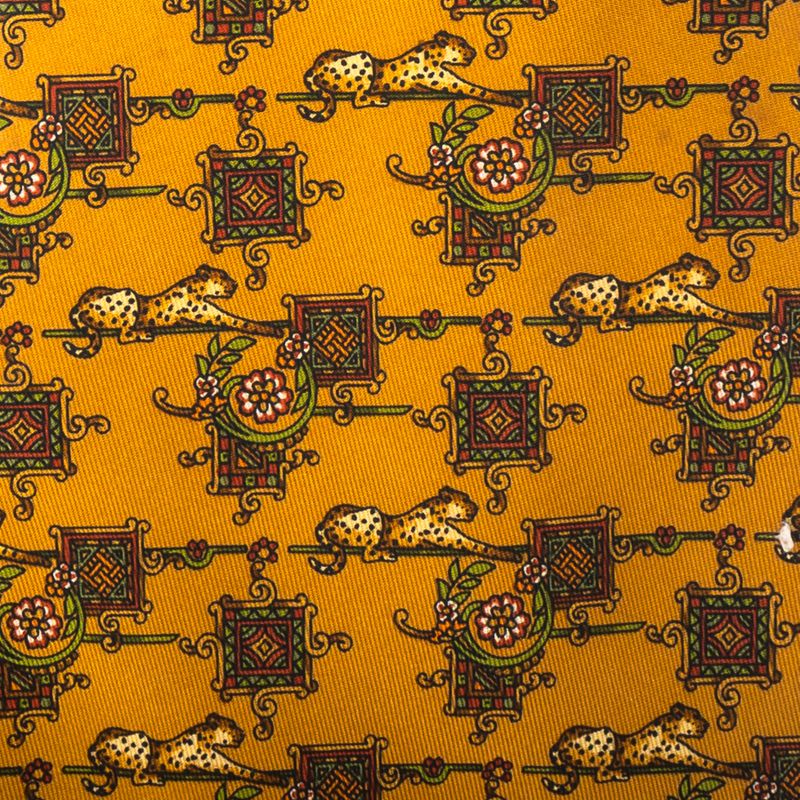Gravata-Salvatore-Ferragamo-Estampada-Amarela