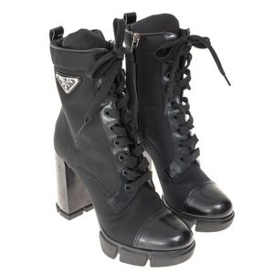 Bota Prada Cano Médio Re-Nylon Preta