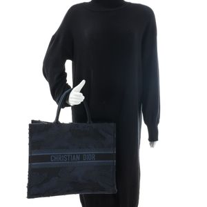 Bolsa Christian Dior Book Tote Camuflagem Marinho