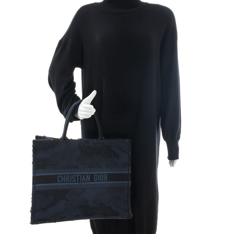 Bolsa-Christian-Dior-Book-Tote-Camuflagem-Marinho
