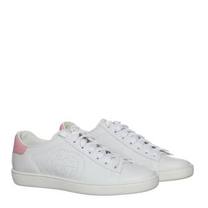 Tênis Gucci Ace Branco e Rosa