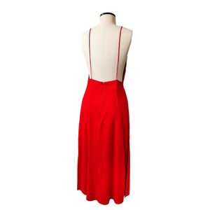 Vestido Priscilla França Midi Vermelho