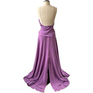Vestido Priscilla França Julia Roxo e Faixa