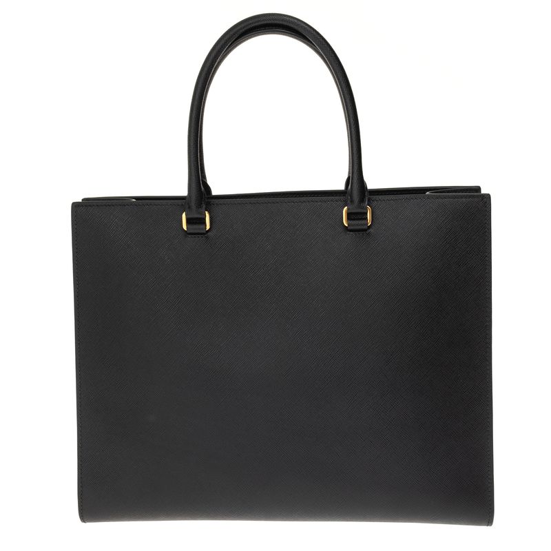 Bolsa-Prada-Logo-Saffiano-Preta
