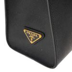 Bolsa-Prada-Logo-Saffiano-Preta