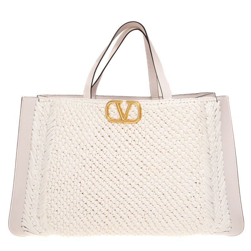 Bolsa-Valentino-Garavani-VLogo-Signature-Rafia-Branca