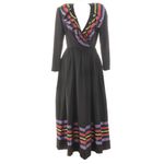 Vestido-Vintage-Rizkalla-Preto-e-Listras