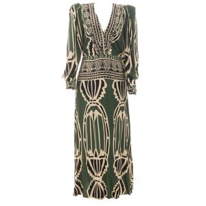 Vestido PatBo Longo Estampado Verde