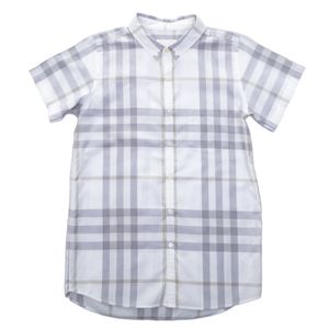 Camisa Burberry Infantil House Check Cinza