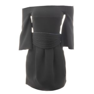 Vestido Paula Raia com Faixa Preto