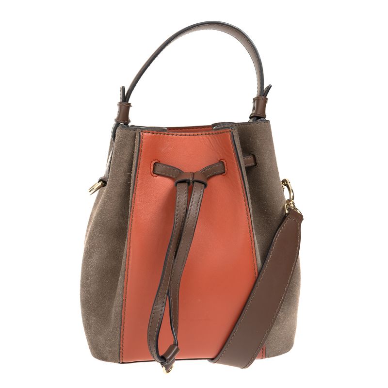Bolsa-Furla-Bucket-Camurca-e-Couro-Marrom