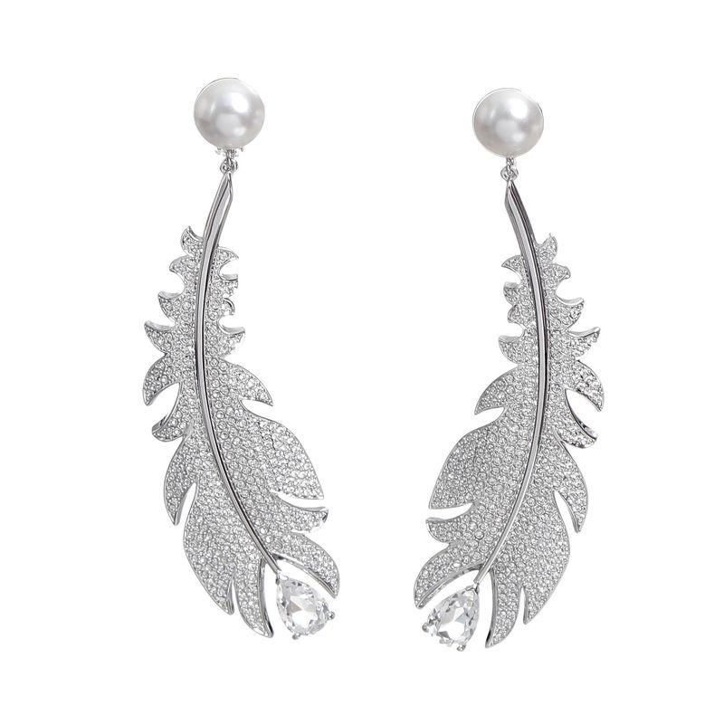 Brincos-Swarovski-Nice-Penas-Prateado