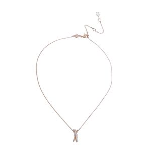Colar Swarovski Hyperbola Entrelaçado Rosé