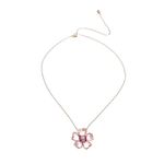 Colar-Swarovski-Florere-Flor-Rosa