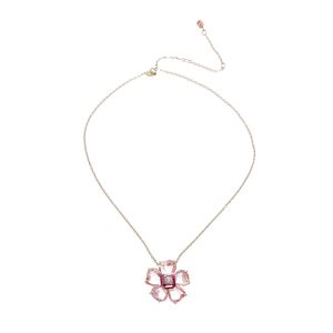 Colar Swarovski Florere Flor Rosa