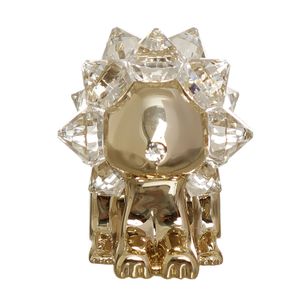 Miniatura Swarovski Leão Prateado