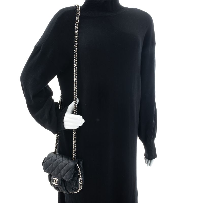 Bolsa-Chanel-Mini-Chain-Around-Preta