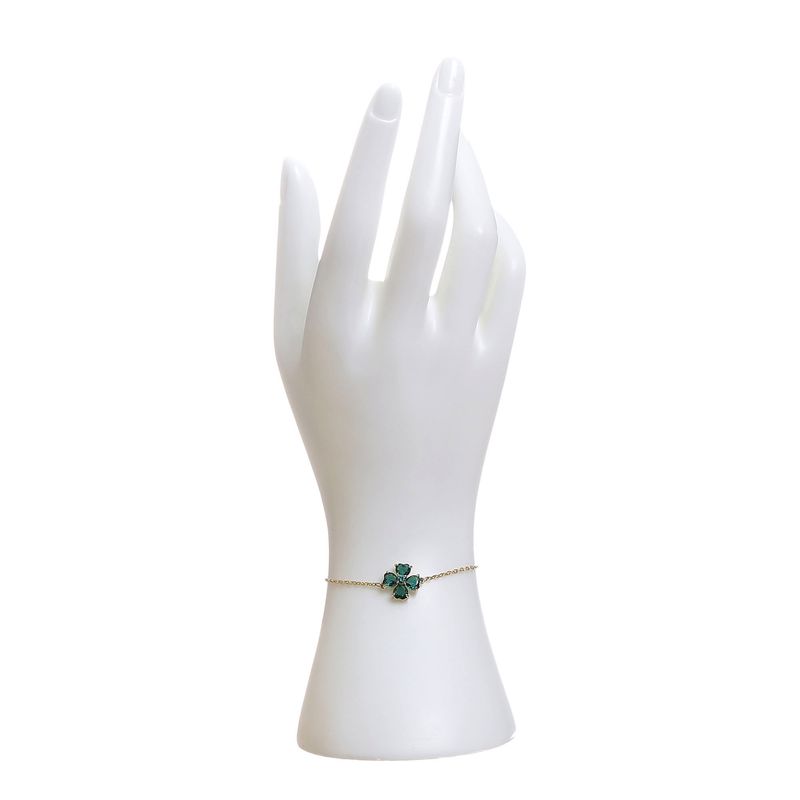Pulseira-Swarovski-Idyllia-Flor-Verde
