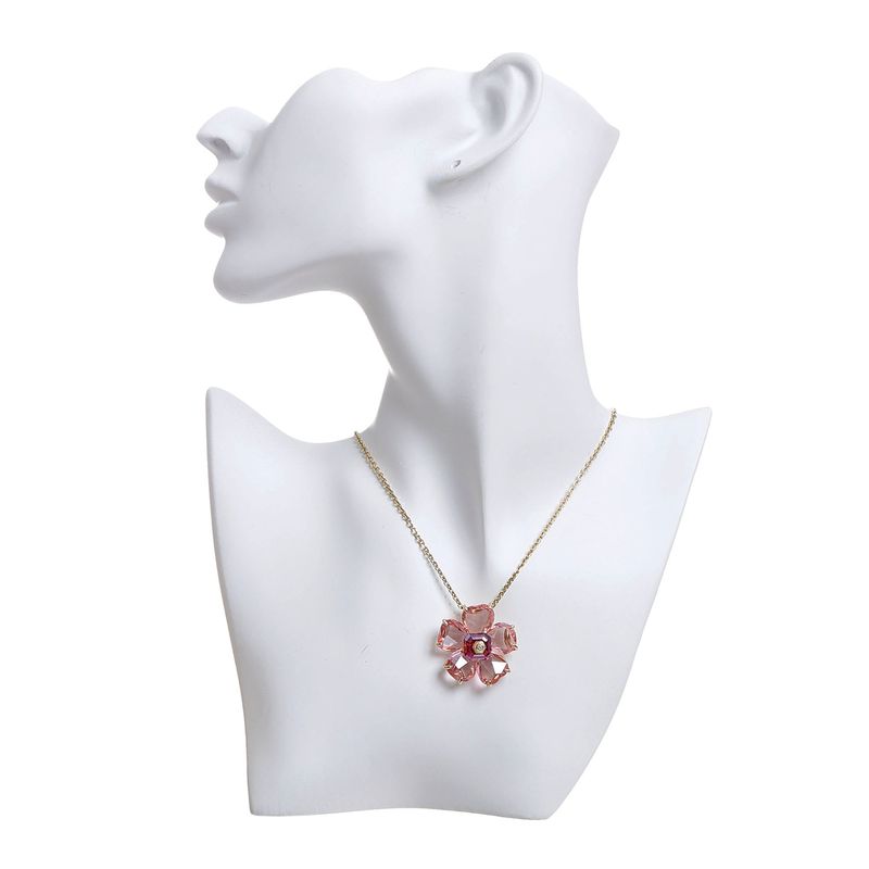 Colar-Swarovski-Florere-Flor-Rosa
