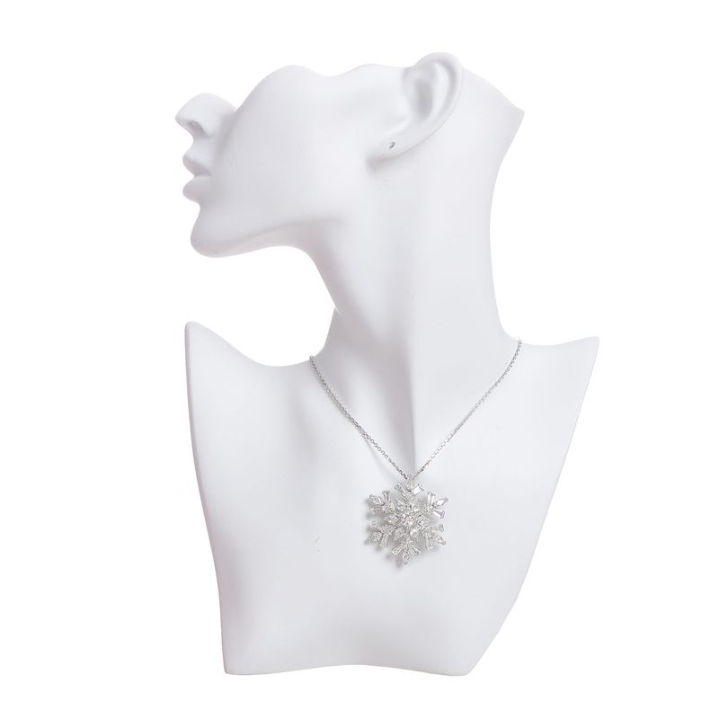 Colar-Swarovski-Idyllia-Floco-de-Neve-Prateado