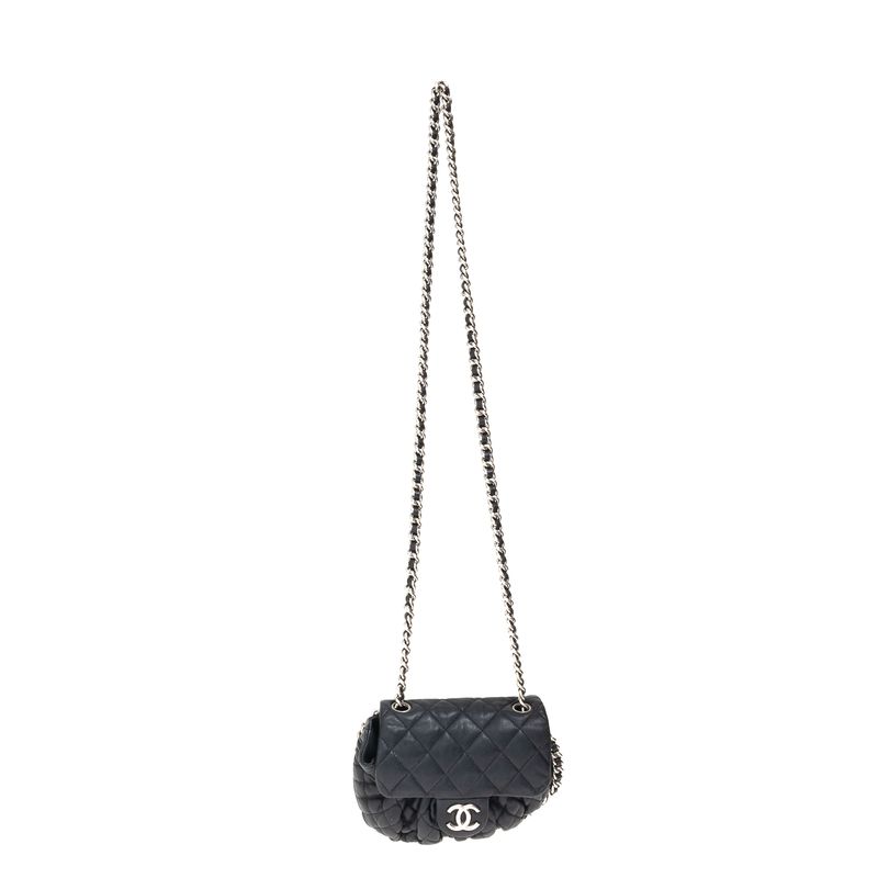 Bolsa-Chanel-Mini-Chain-Around-Preta