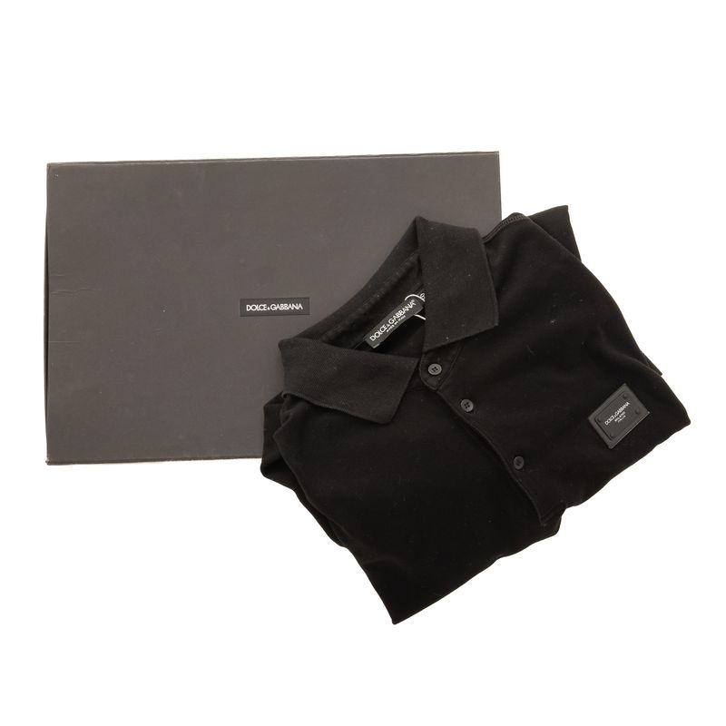 Blusa-Polo-Dolce---Gabbana-Placa-Preta