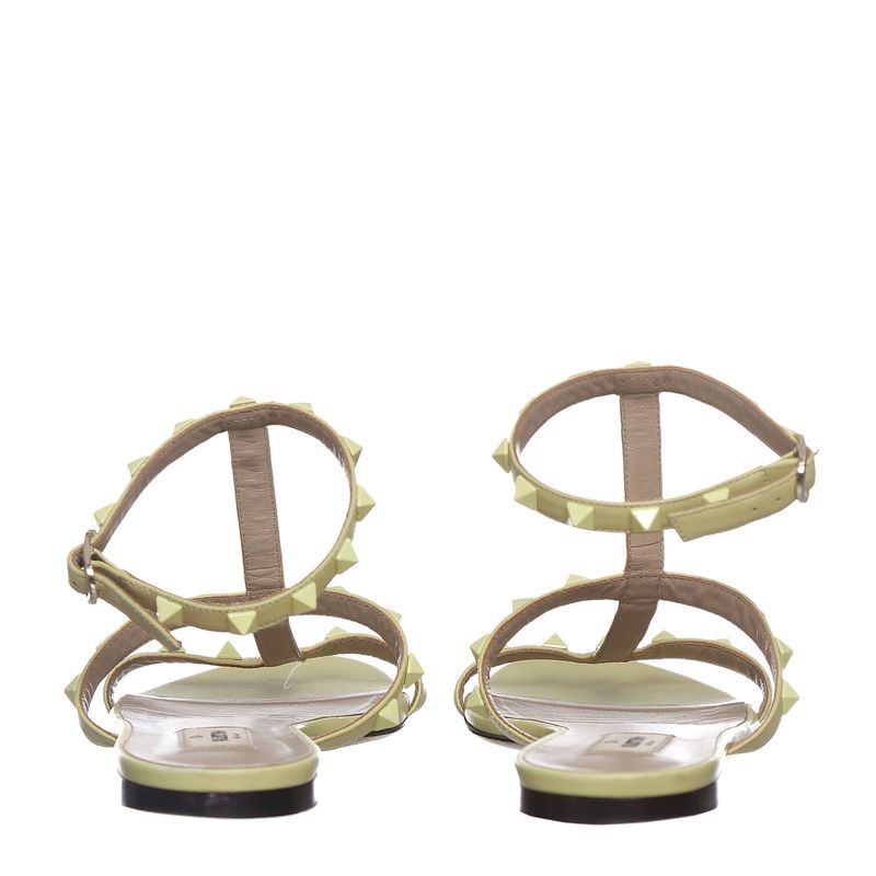 Rasteira-Valentino-Garavani-Rockstud-Amarela