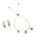Conjunto-Swarovski-Stilla-Brincos-e-Colar-com-Cristais-Rosa