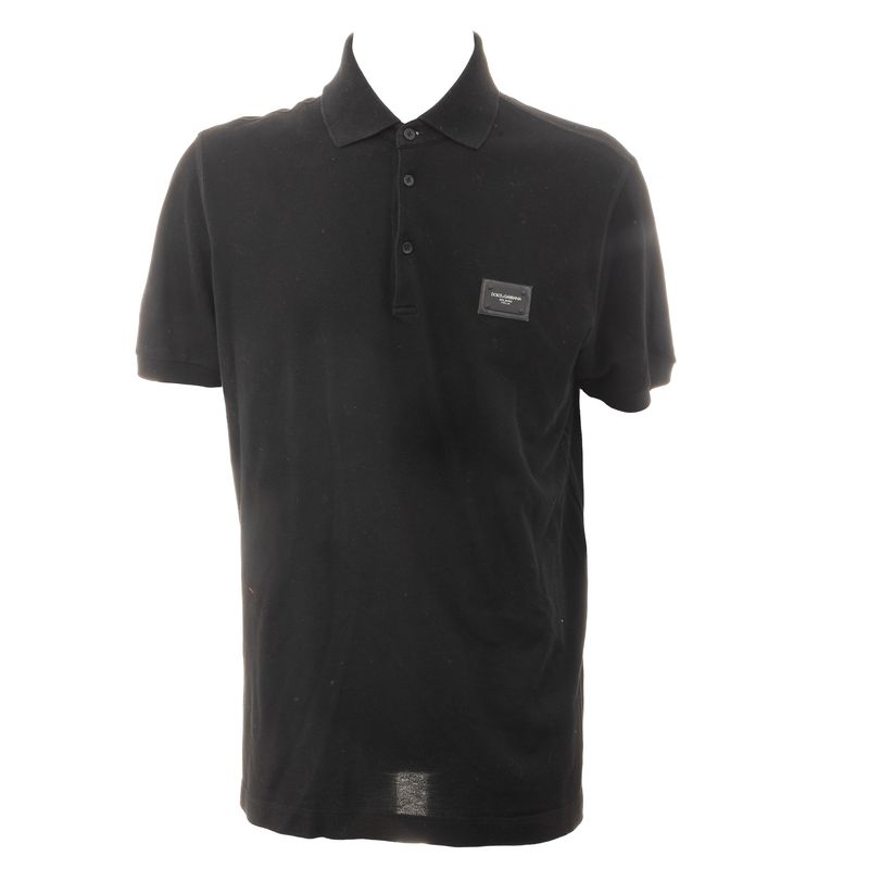 Blusa-Polo-Dolce---Gabbana-Placa-Preta