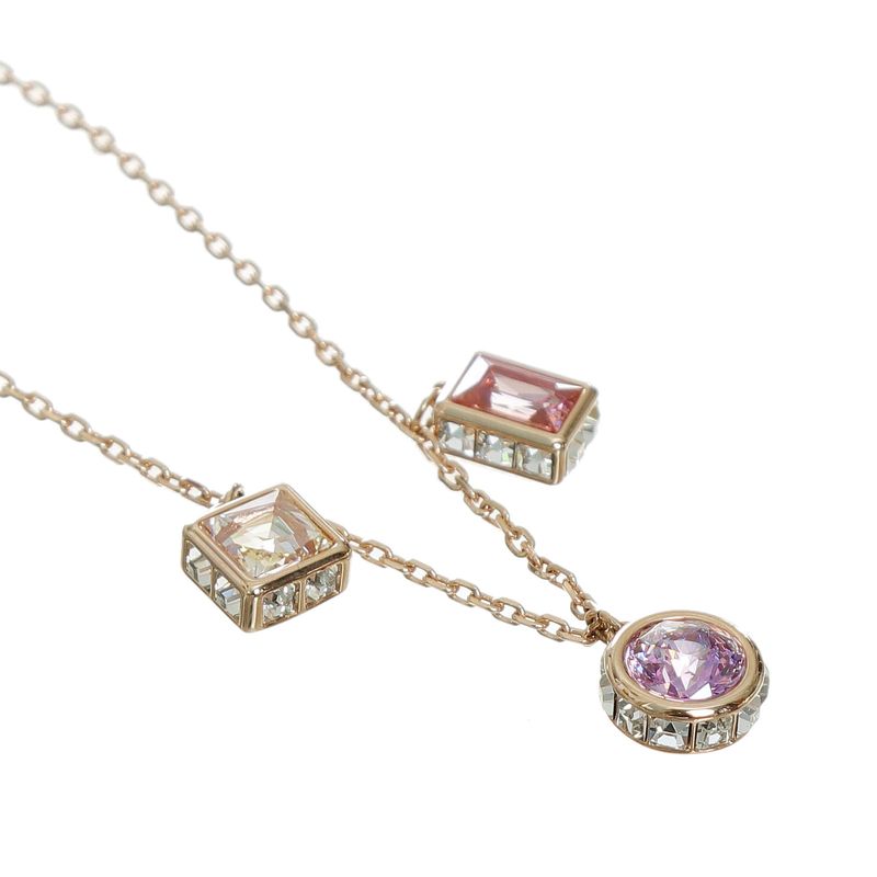 Conjunto-Swarovski-Stilla-Brincos-e-Colar-com-Cristais-Rosa