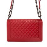 Bolsa-Chanel-Boy-Grande-Matelasse-Vermelha