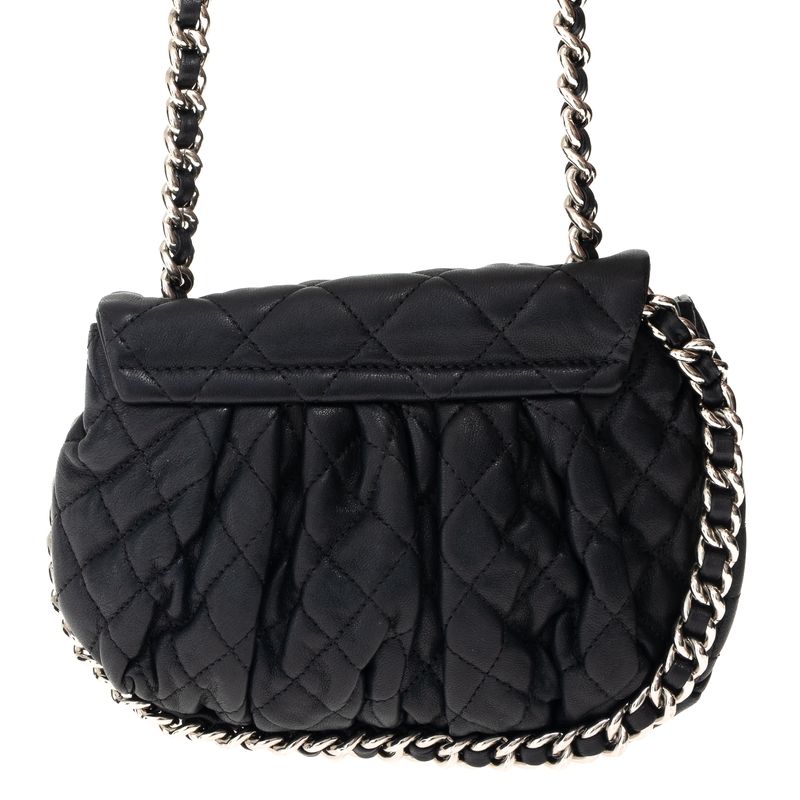 Bolsa-Chanel-Mini-Chain-Around-Preta
