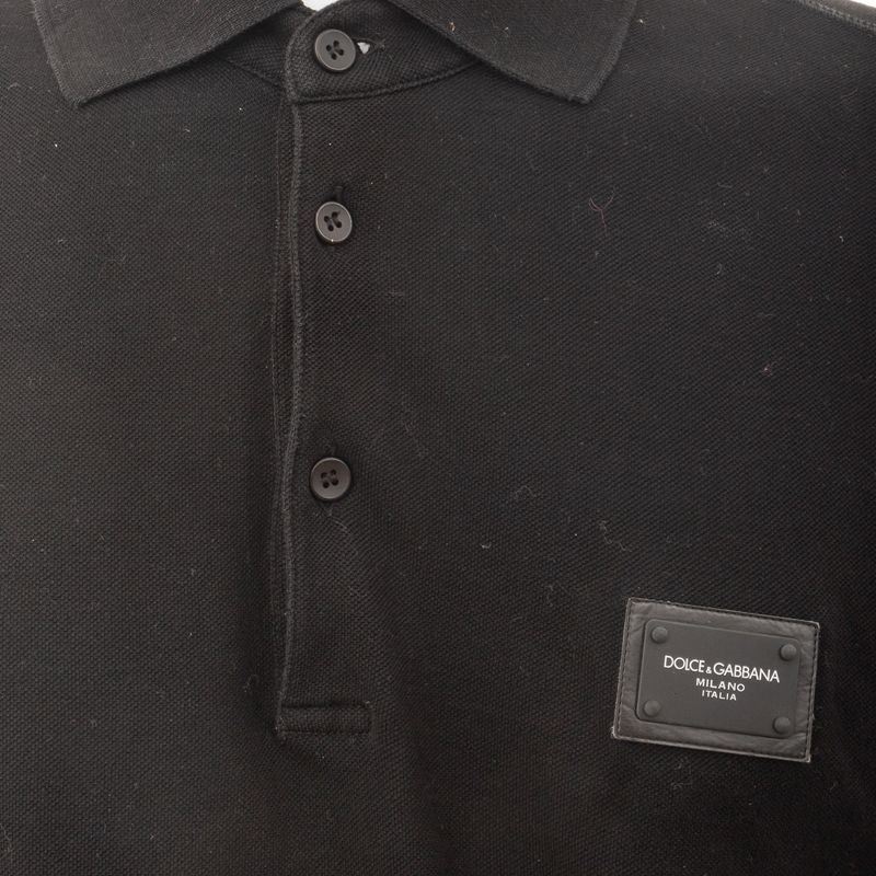 Blusa-Polo-Dolce---Gabbana-Placa-Preta