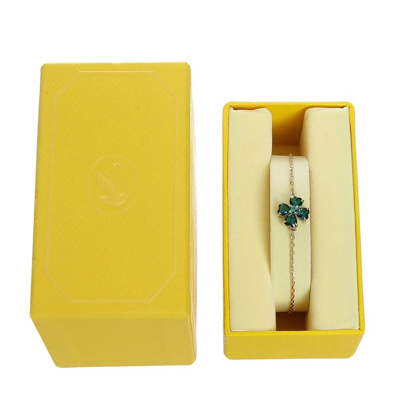 Pulseira-Swarovski-Idyllia-Flor-Verde