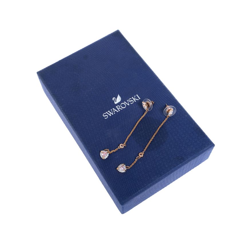 Brinco-Swarovski-Longo-Coracao-Rose