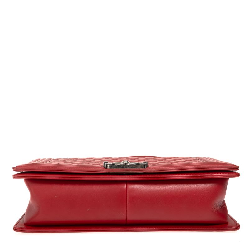 Bolsa-Chanel-Boy-Grande-Matelasse-Vermelha