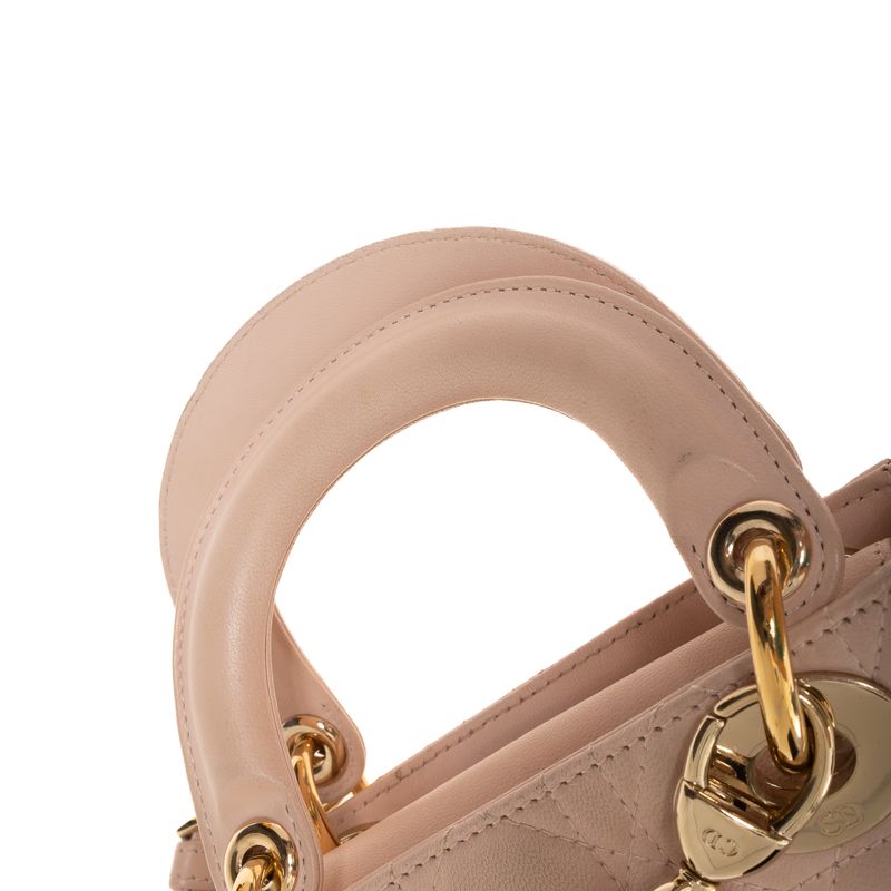 Bolsa-Christian-Dior-Mini-Lady-Dior-Rosa