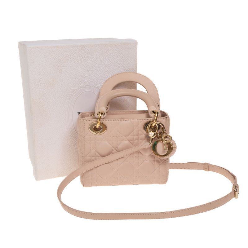 Bolsa-Christian-Dior-Mini-Lady-Dior-Rosa