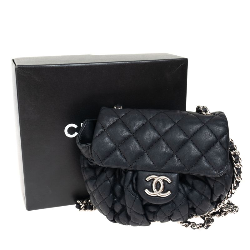 Bolsa-Chanel-Mini-Chain-Around-Preta