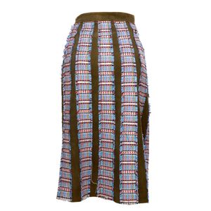 Saia Cruise Midi Tweed e Camurça