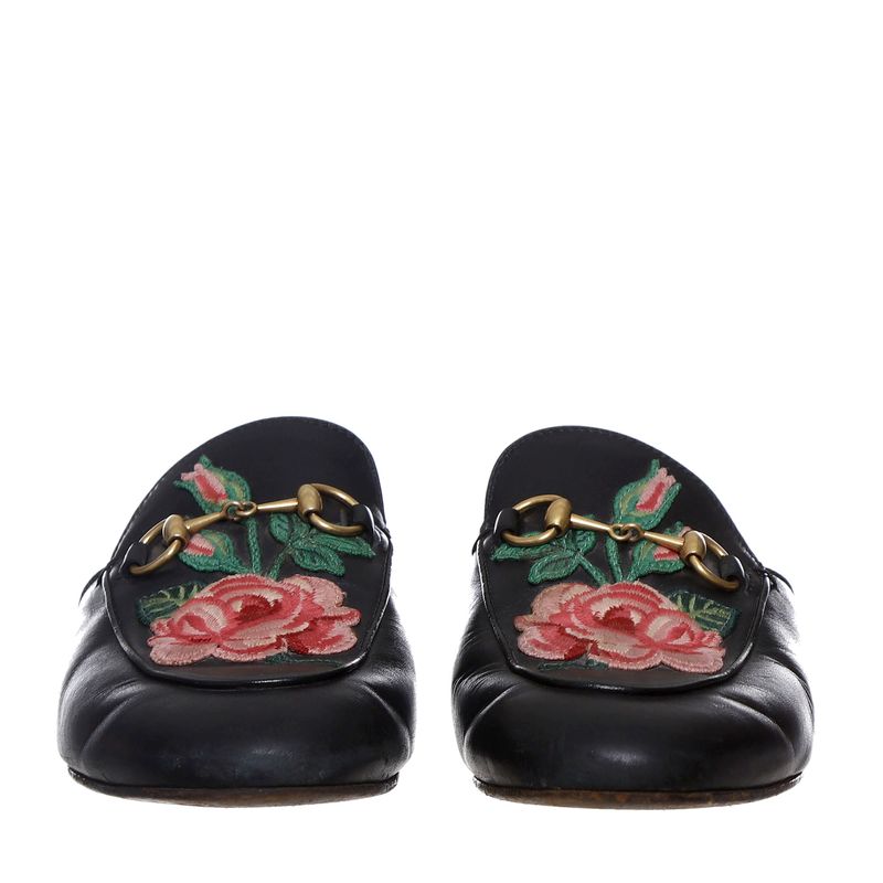 Mule-Gucci-Princetown-Bordado-Floral