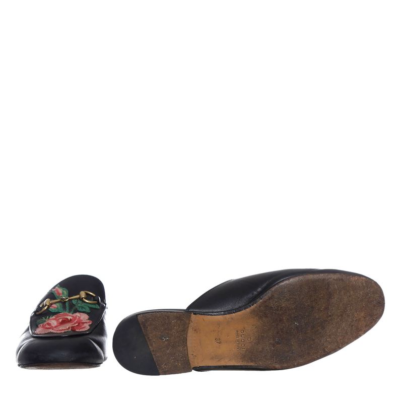 Mule-Gucci-Princetown-Bordado-Floral