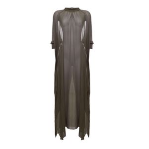 Kaftan Priscilla França Elis Transparência Verde Musgo
