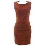 Vestido-The-Row-Camurca-Marrom