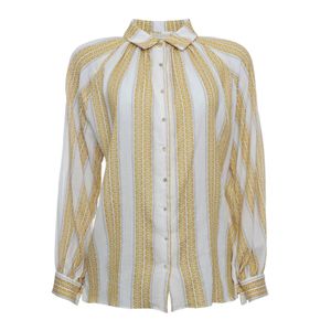 Camisa Cris Barros Aline Branca e Amarela