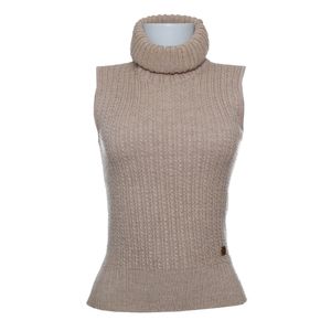 Blusa Chanel Tricô Bege
