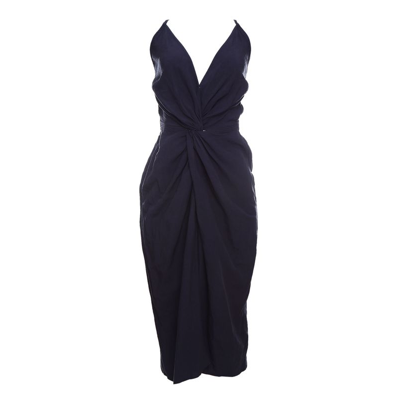 Vestido-Le-Soleil-d-Ete-Linho-Azul-Marinho