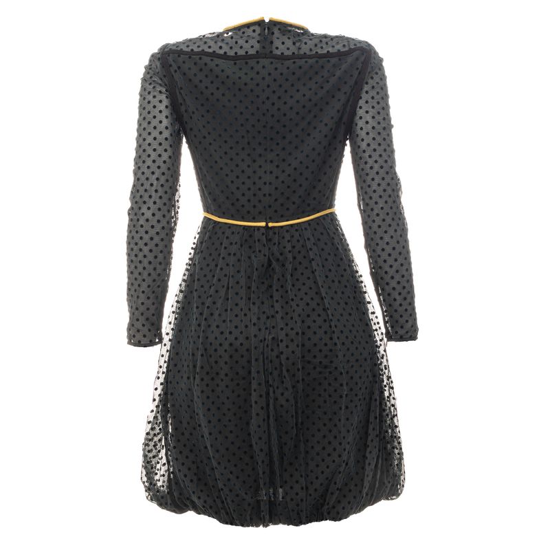 Vestido-Burberry-Tule-com-Poas-Verde